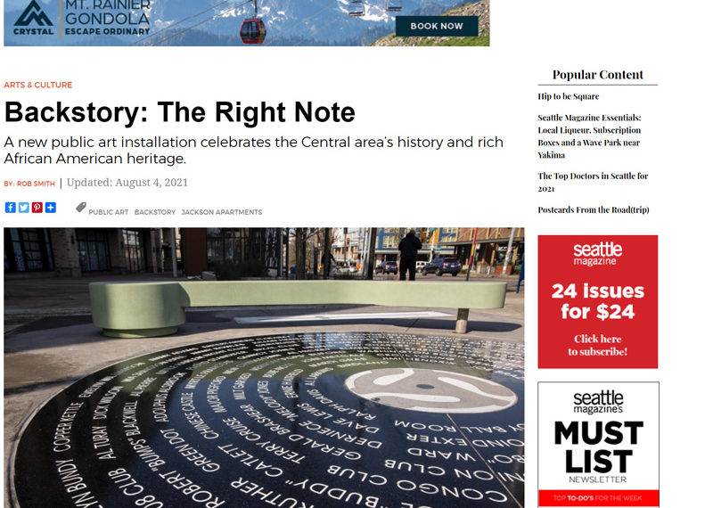 Seattle Magazine – Backstory: The Right Note